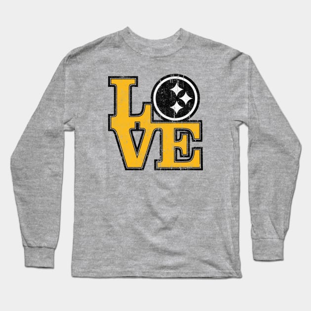 Love Pittsburgh Long Sleeve T-Shirt by huckblade